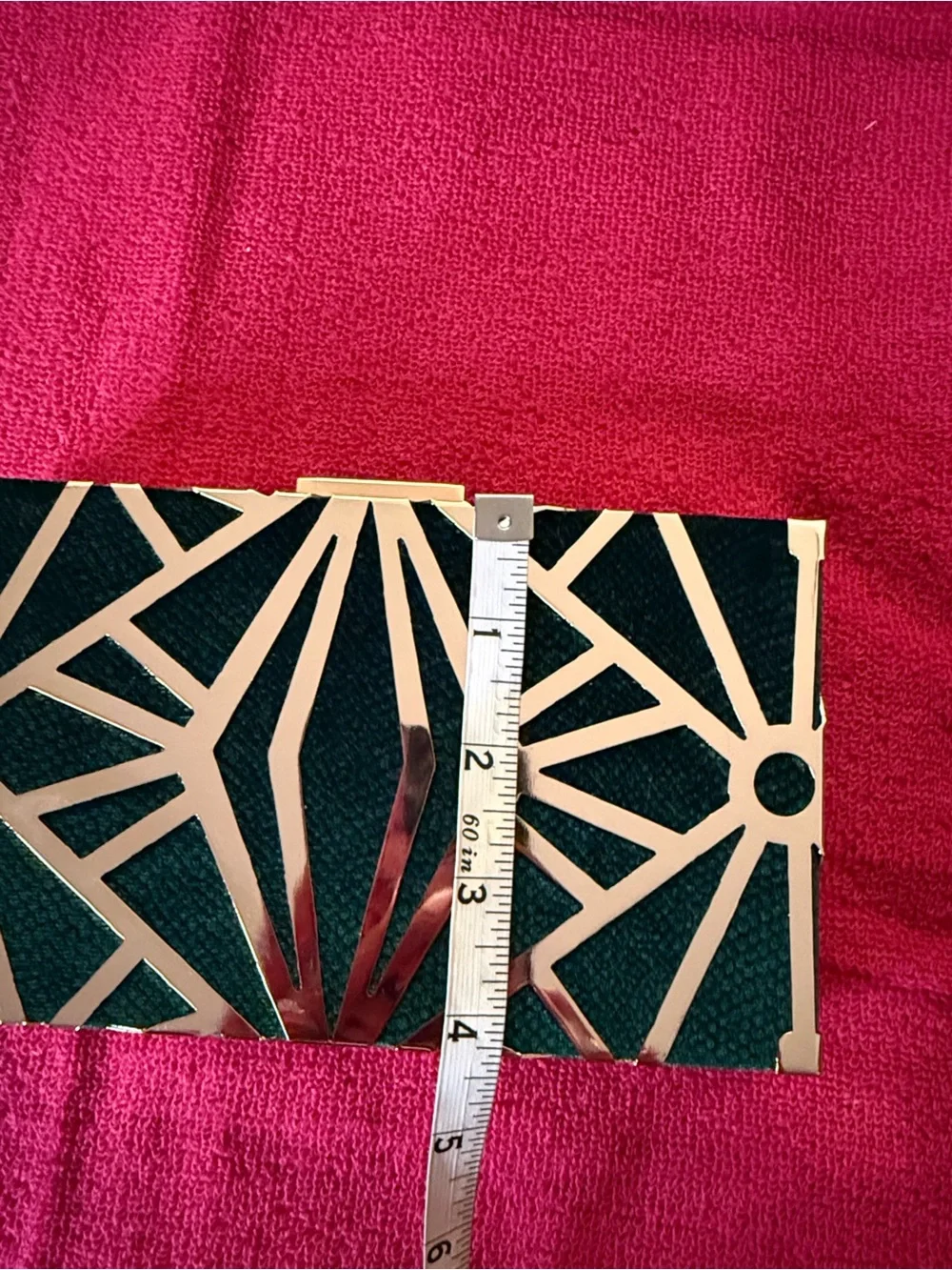 Verde and Gold Geometric Women's Clutch Wallet